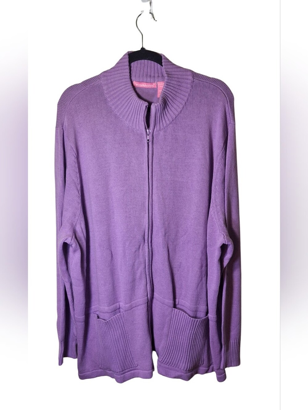 NWOT Woman Within Full Zip Knit Cardigan Sweater
